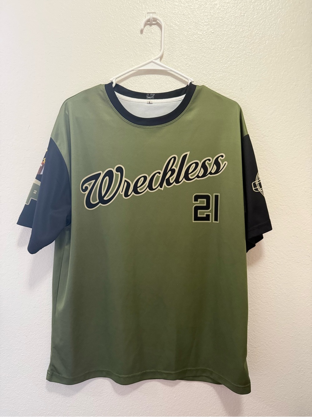 Olive Green & Black Short Sleeve Jersey